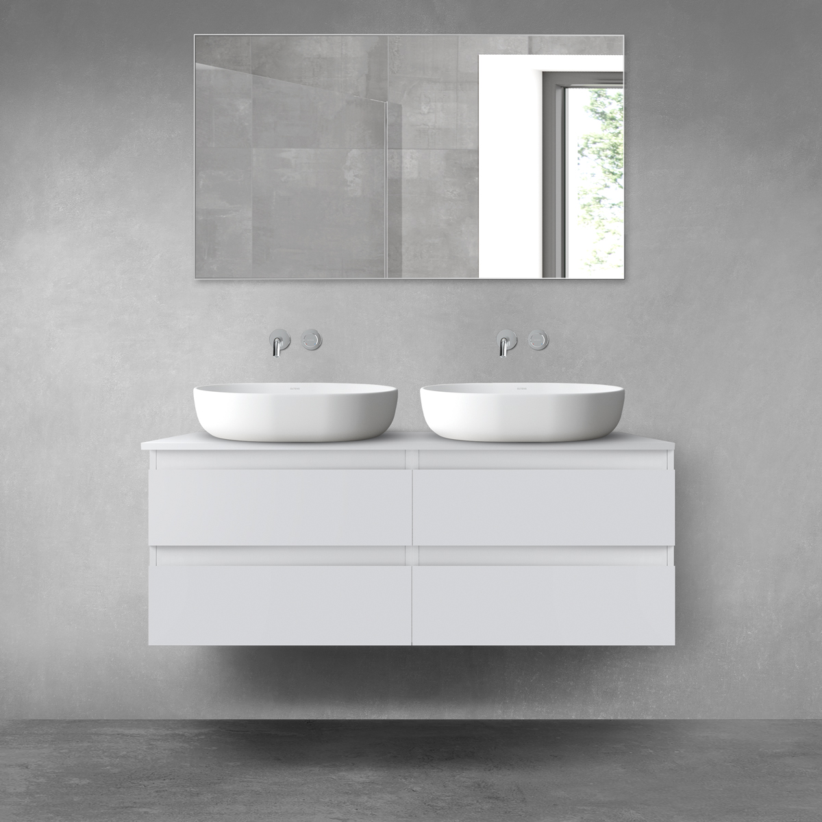 Sada skříňka Oltens Vernal 60000700, deska na skříňku Oltens Vernal 63007700