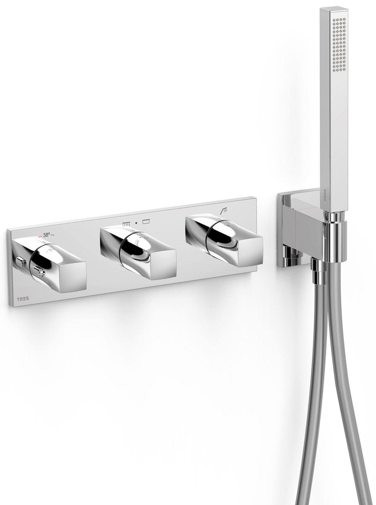 Tres B-System vanová baterie pod omítku s termostatem chrom 30725301