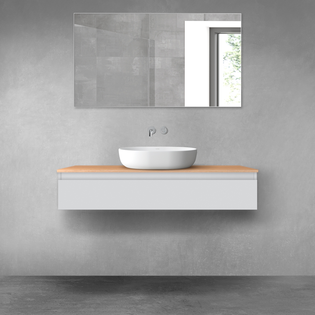 Sada skříňka Oltens Vernal 60012700, deska na skříňku Oltens Vernal 63007060