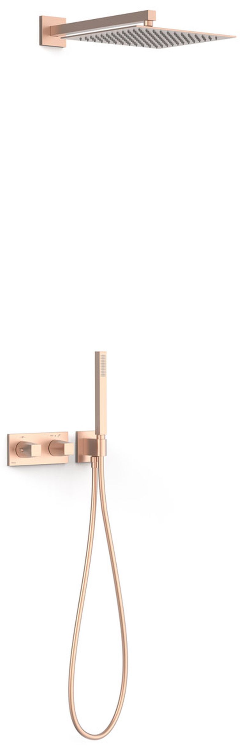 Tres B-System sprchová sada pod omítku s termostatem s dešťovou sprchou || 30725204OPM