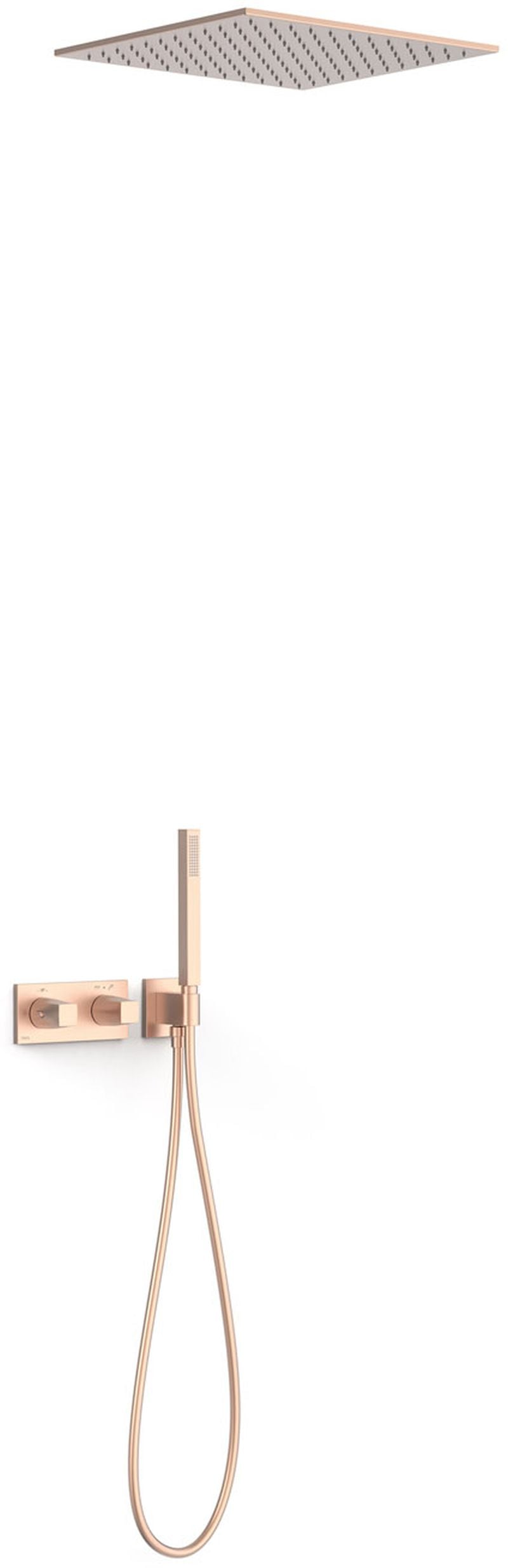 Tres B-System sprchová sada pod omítku s termostatem s dešťovou sprchou || 30725206OPM