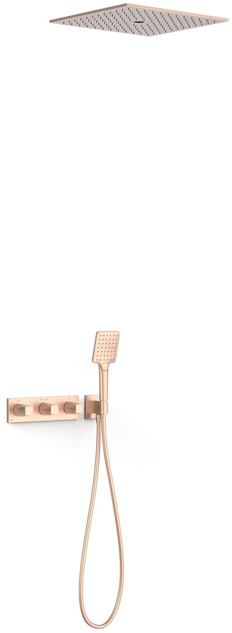 Tres B-System sprchová sada pod omítku s termostatem s dešťovou sprchou || 30725306OPM