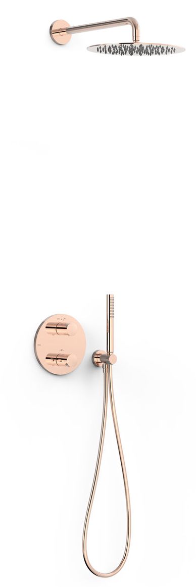 Tres Therm-Box sprchová sada pod omítku s termostatem s dešťovou sprchou || 26225004OP
