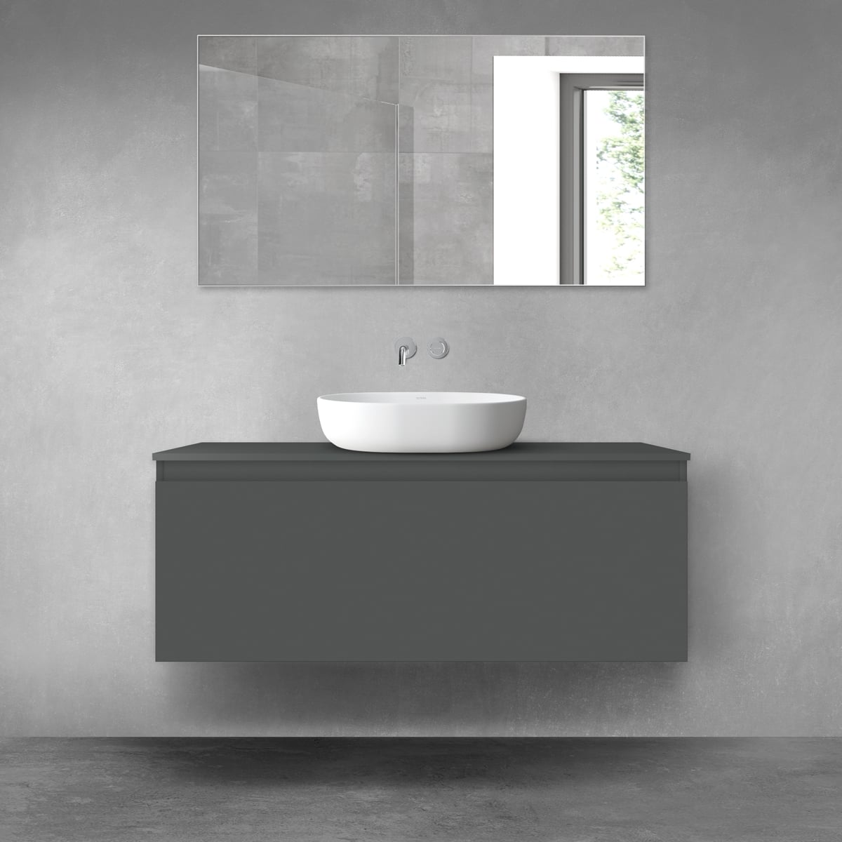 Sada skříňka Oltens Vernal 60016400, deska na skříňku Oltens Vernal 63007400