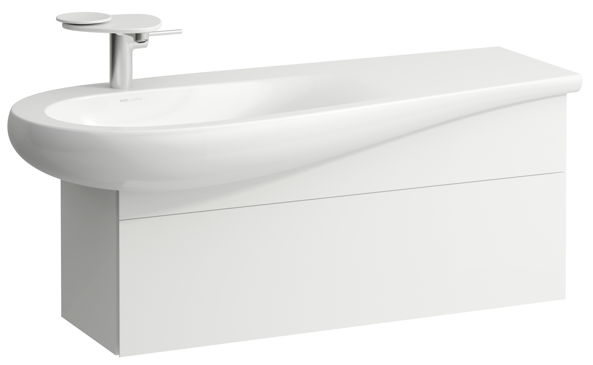Laufen Il Bagno Alessi skříňka 99.5x32x34 cm závěsná pod umyvadlo bílá H4304210972601