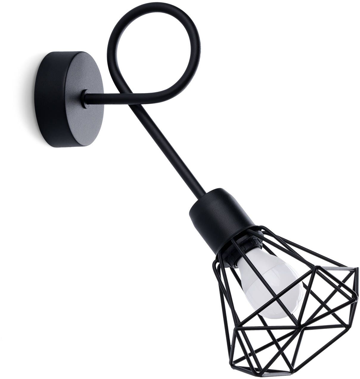 Sollux Lighting Artemis nástěnné svítidlo 1x12 W černá SL.1108
