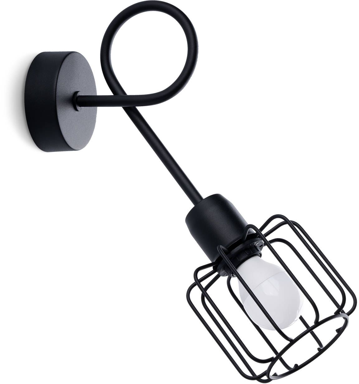 Sollux Lighting Beluci nástěnné svítidlo 1x40 W černá SL.1117