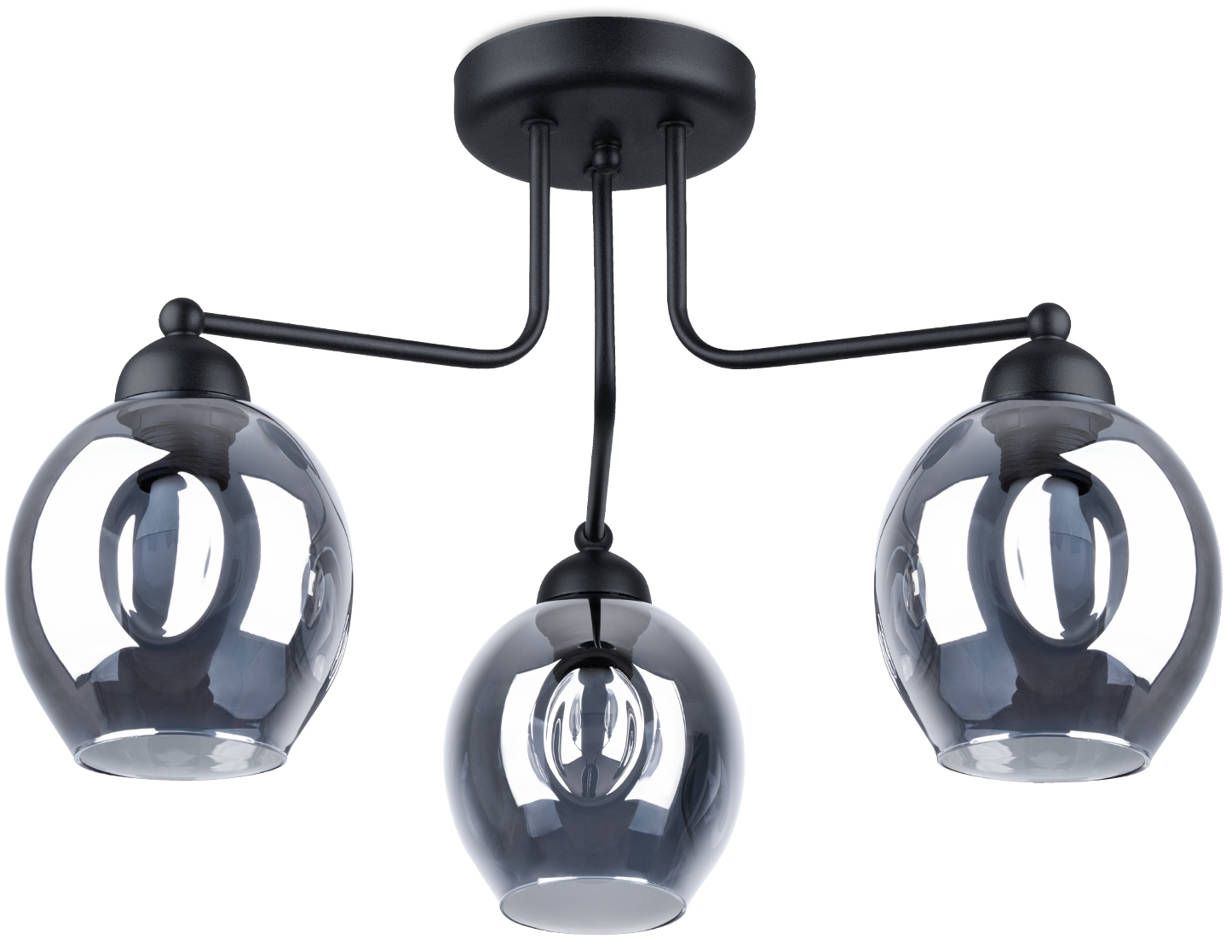 Sollux Lighting Fillan stropní světlo 3x60 W černá SL.1144