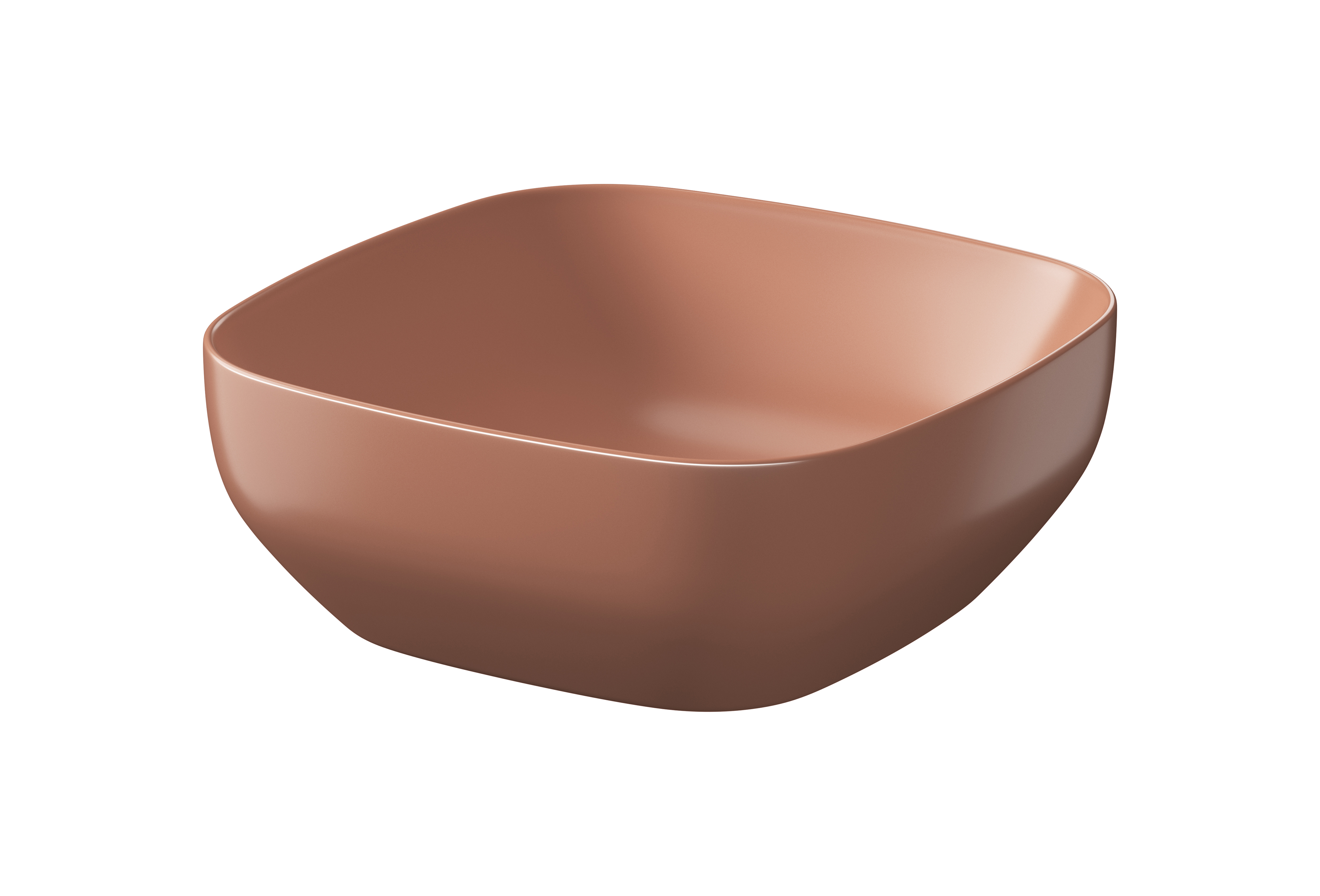 Cersanit Larga umyvadlo 38x38 cm čtvercový na pult K677-060