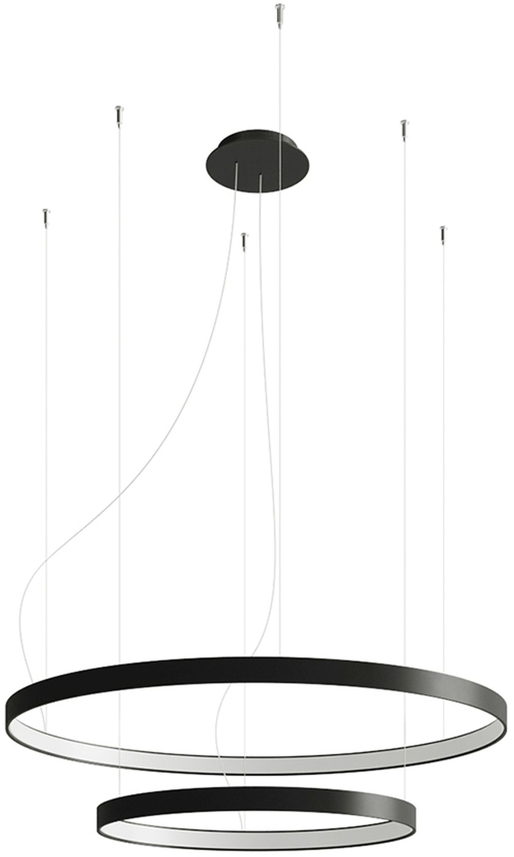 Thoro Lighting Rio závěsné svítidlo 2x80 W černá TH.212