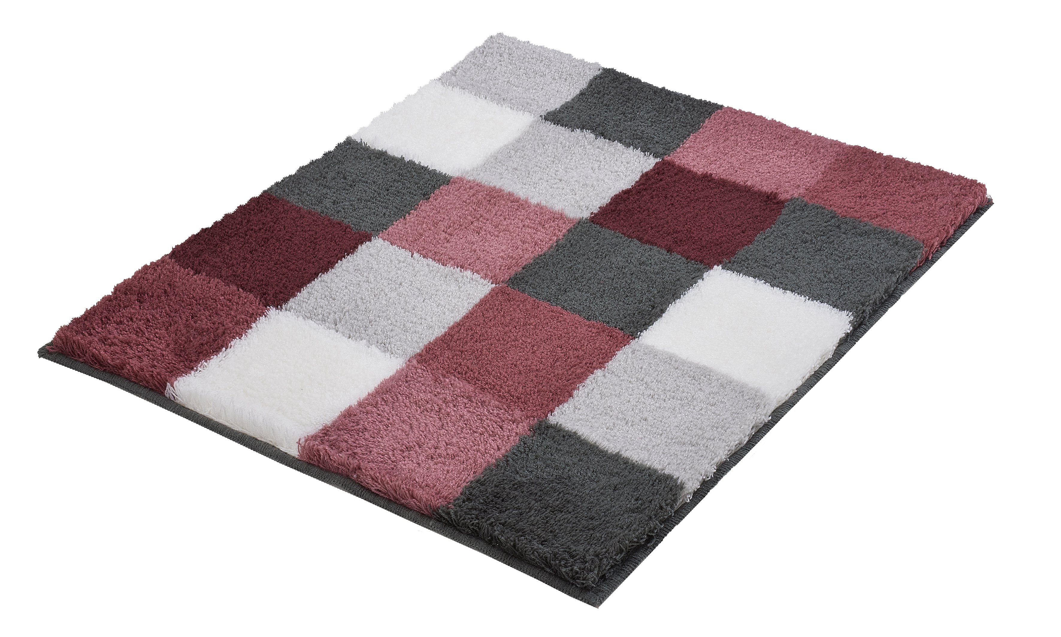 Kleine Wolke Caro koupelnová podložka 65x55 cm obdélníkový bordó 5426407539