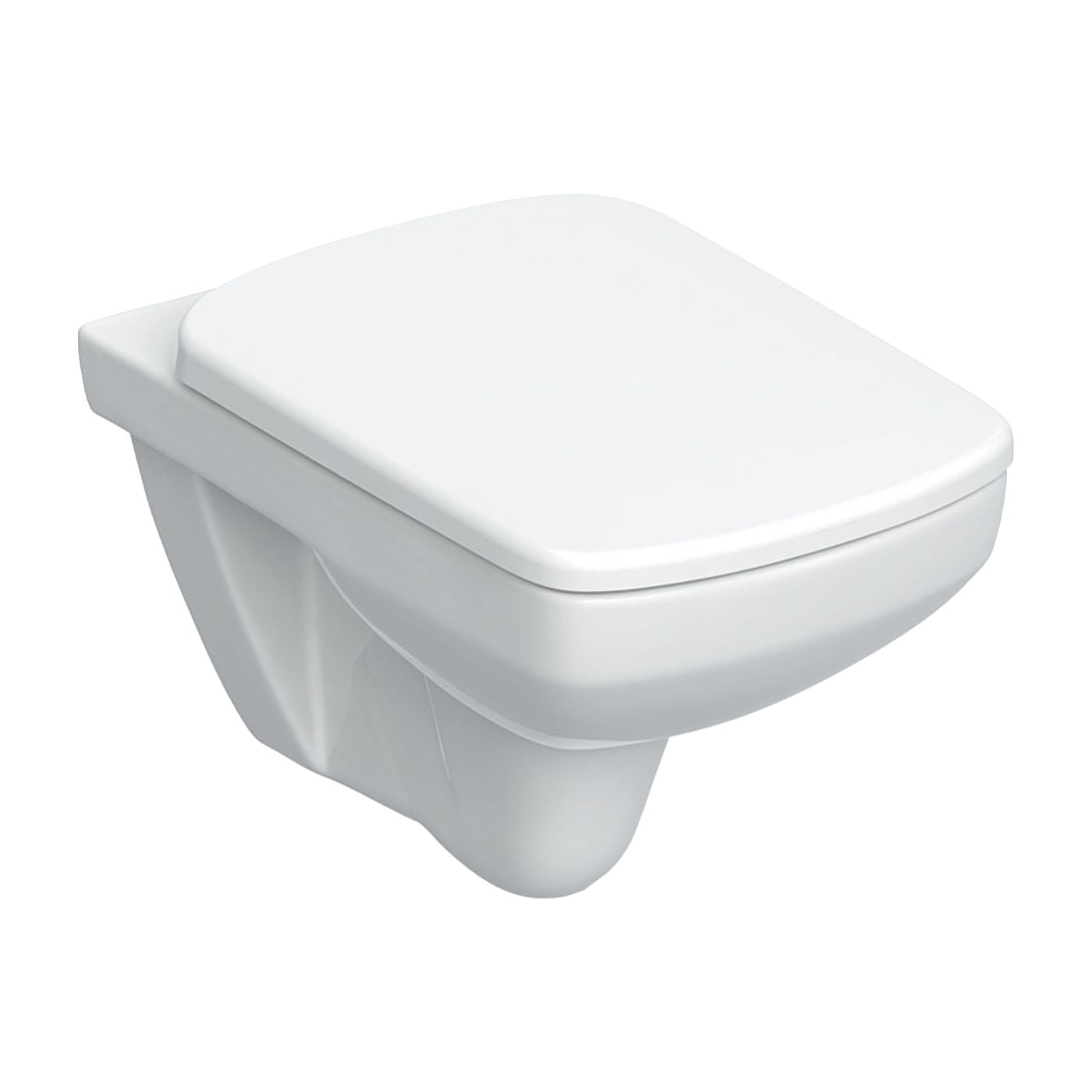 Geberit Selnova Square wc mísa se sedátkem s pomalým sklápěním závěsná bez splachovacího kruhu bílá 501.961.00.1