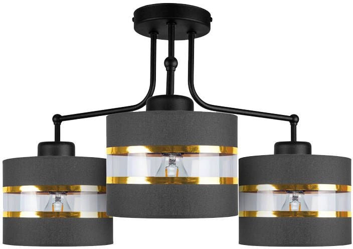 Candellux Andy stropní světlo 3x40 W černá-zlatá 33-06141