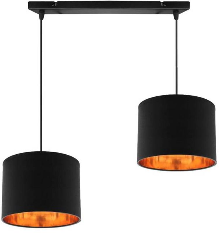 Candellux Candida závěsné svítidlo 2x40 W černá-zlatá 32-00712