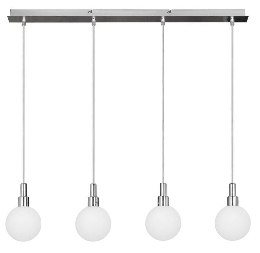 Candellux Maldus závěsné svítidlo 4x40 W bílá-chrom 34-01474