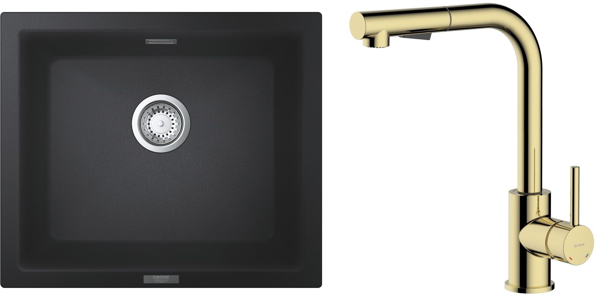 Sada granitový dřez Grohe K700 31654AP0, kuchyňská baterie Oltens Myvat 35205800