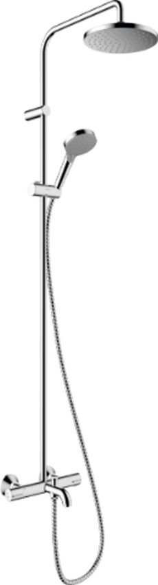 Hansgrohe Vernis Blend sprchová sada na stěnu s termostatem s dešťovou sprchou chrom 26079000