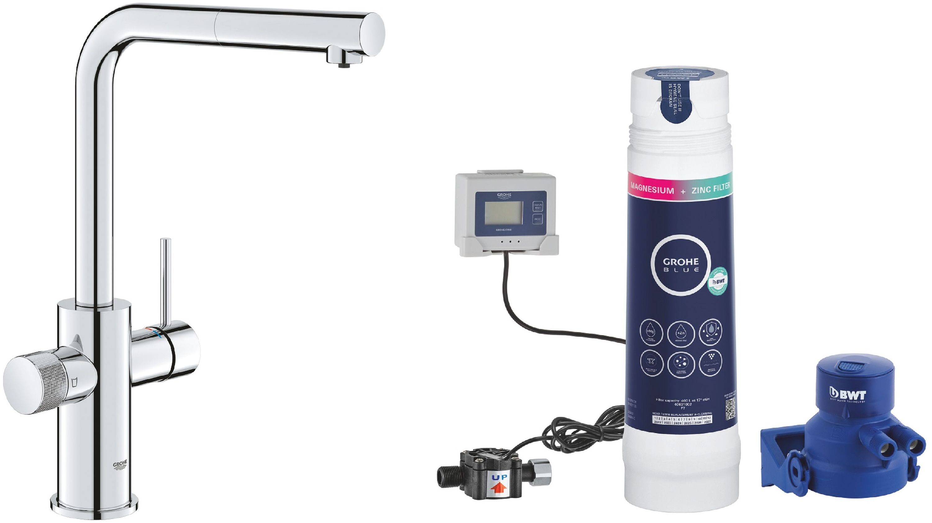Set baterie pro vodní filtr Grohe Blue 30601000, filtr s hlavou Grohe Blue 40875000
