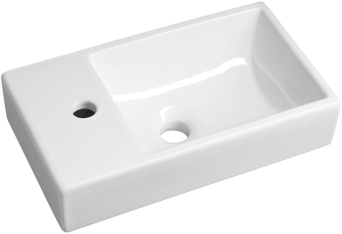 Sapho Minos umyvadlo 45x26 cm obdélníkový klasický bílá 4757