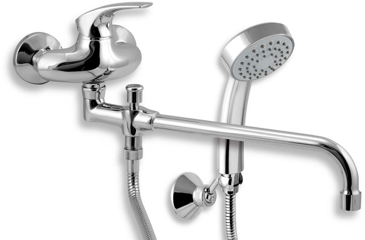 Novaservis Metalia 57 vanová baterie na stěnu chrom 57037,0