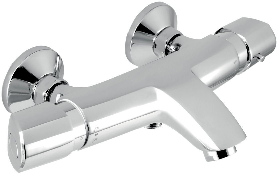 Novaservis Metalia 57 vanová baterie na stěnu s termostatem chrom 57921/1,0