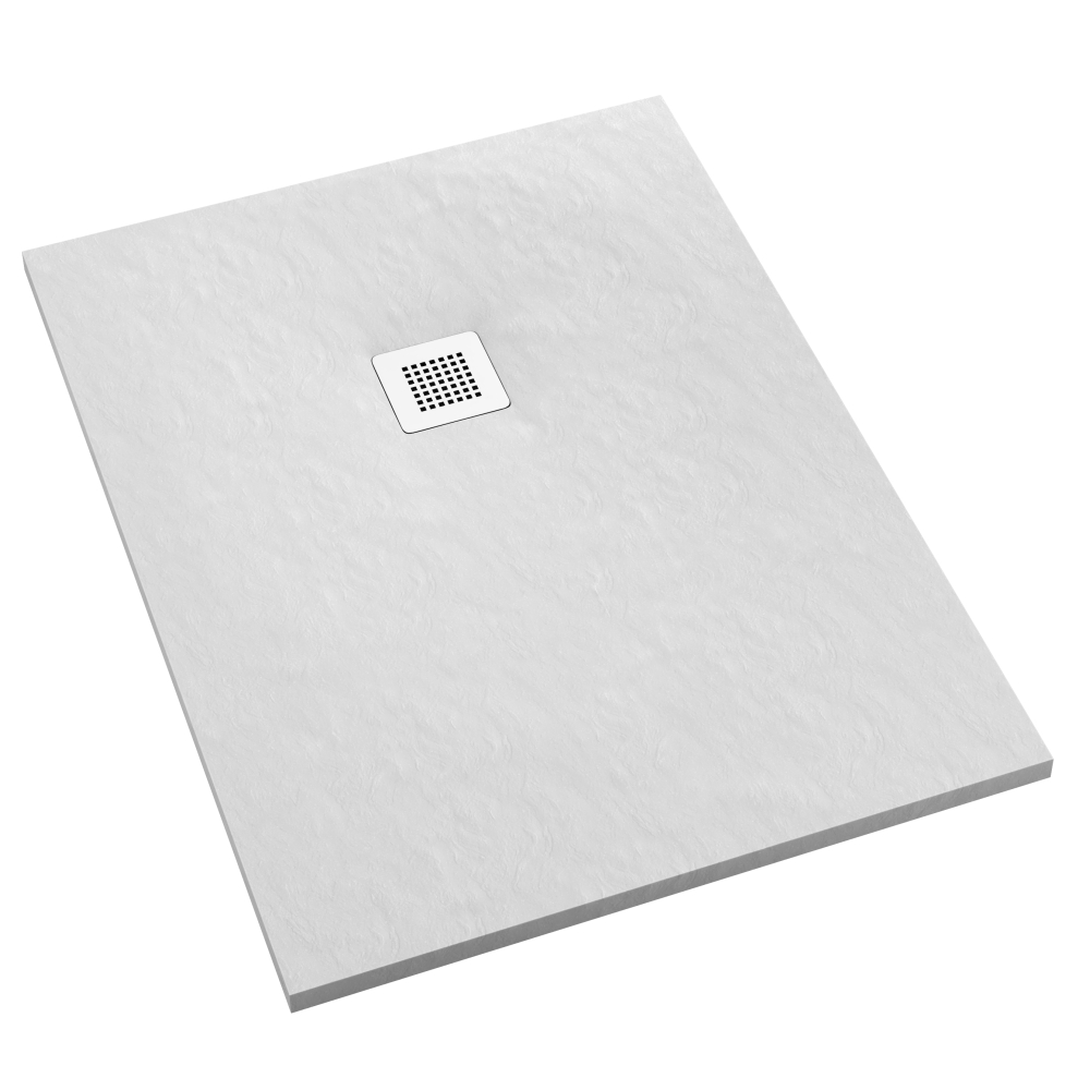 Schedpol Kalait White Stone obdélníková sprchová vanička 130x90 cm bílá 3.3118/B/ST-M2
