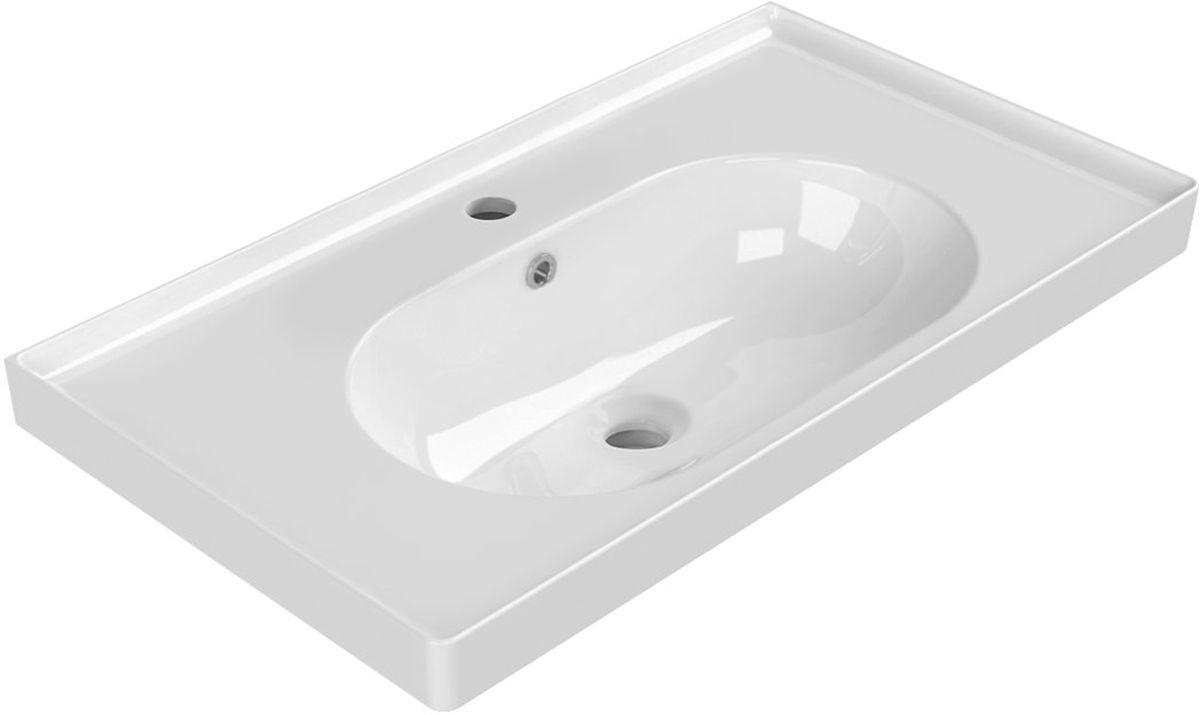 Sapho Brand umyvadlo 79.9x44.8 cm obdélníkový klasický-nábytkový bílá TU0422