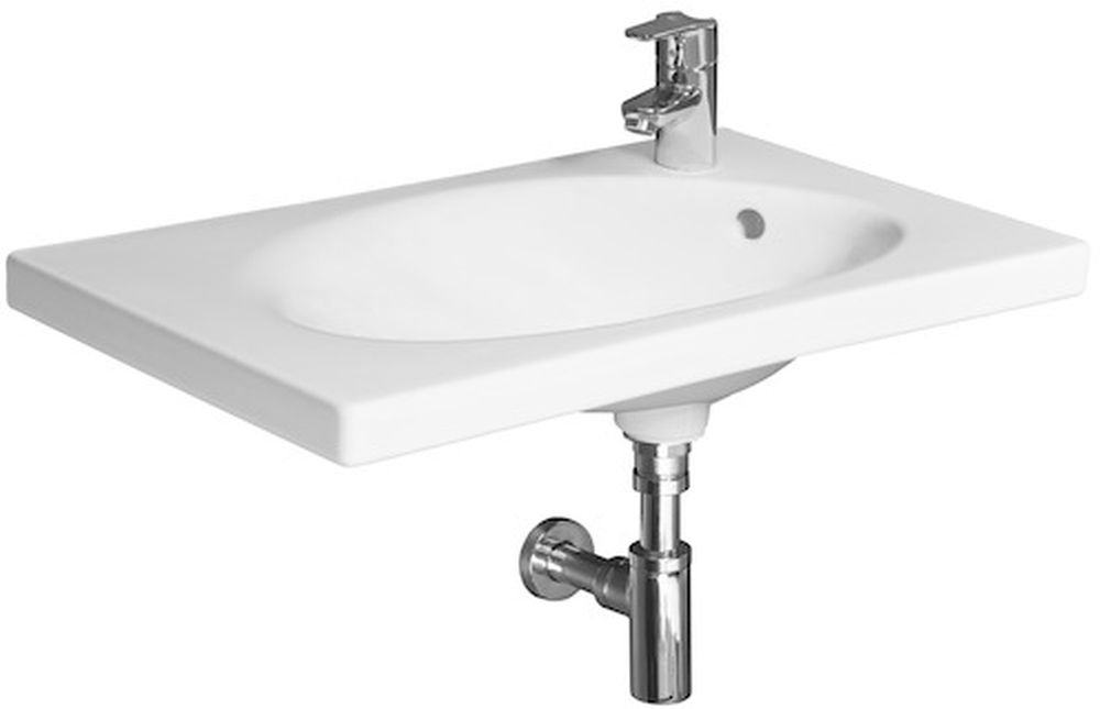 Jika Tigo umyvadlo 65x38.5 cm obdélníkový nábytkový bílá H8122160001061