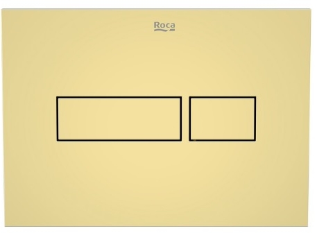 Roca Duplo Nova splachovací tlačítko pro WC zlatá A8902202G0
