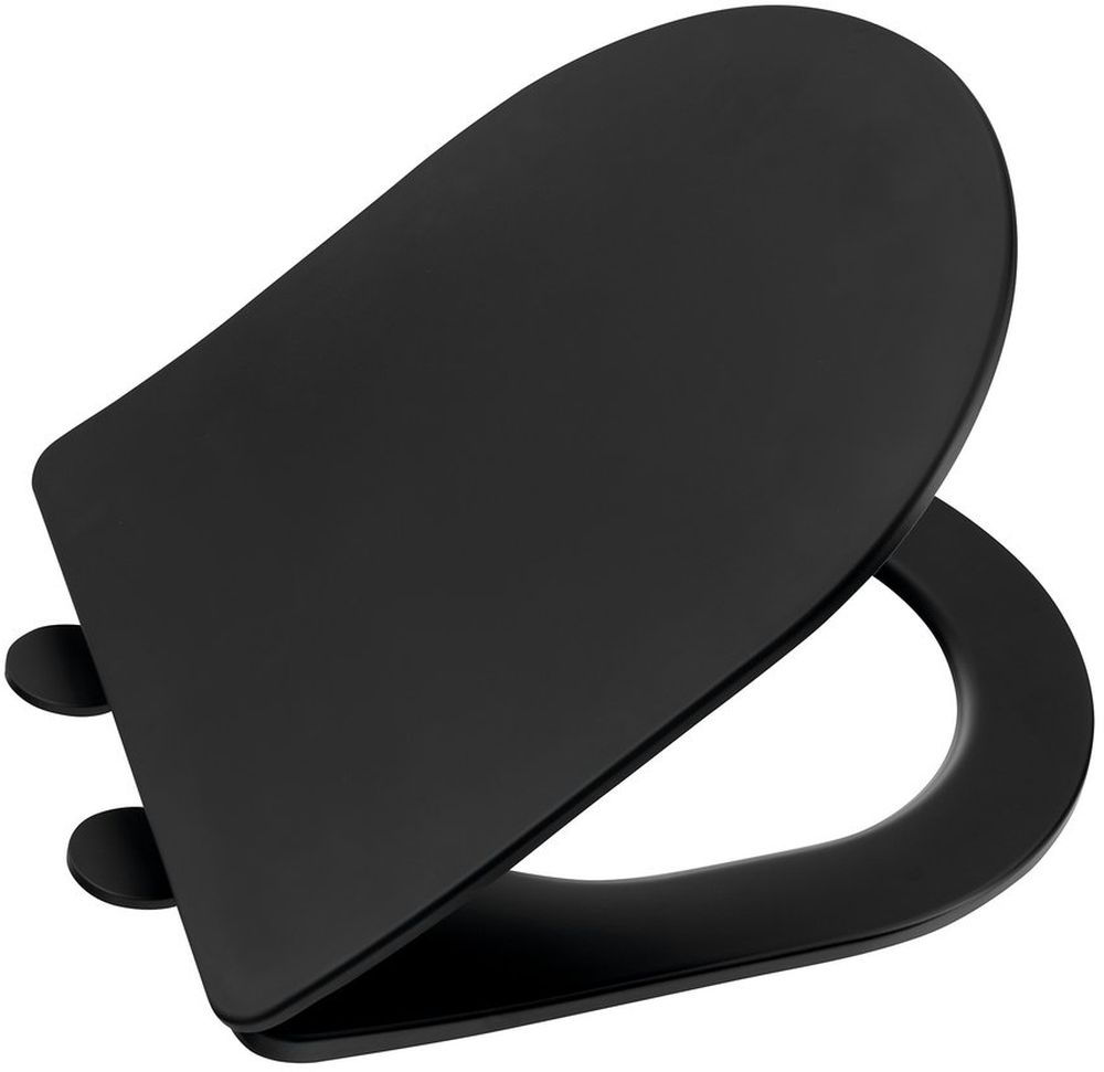 Sapho Paco záchodové prkénko s pomalým sklápěním černá PCS1012B