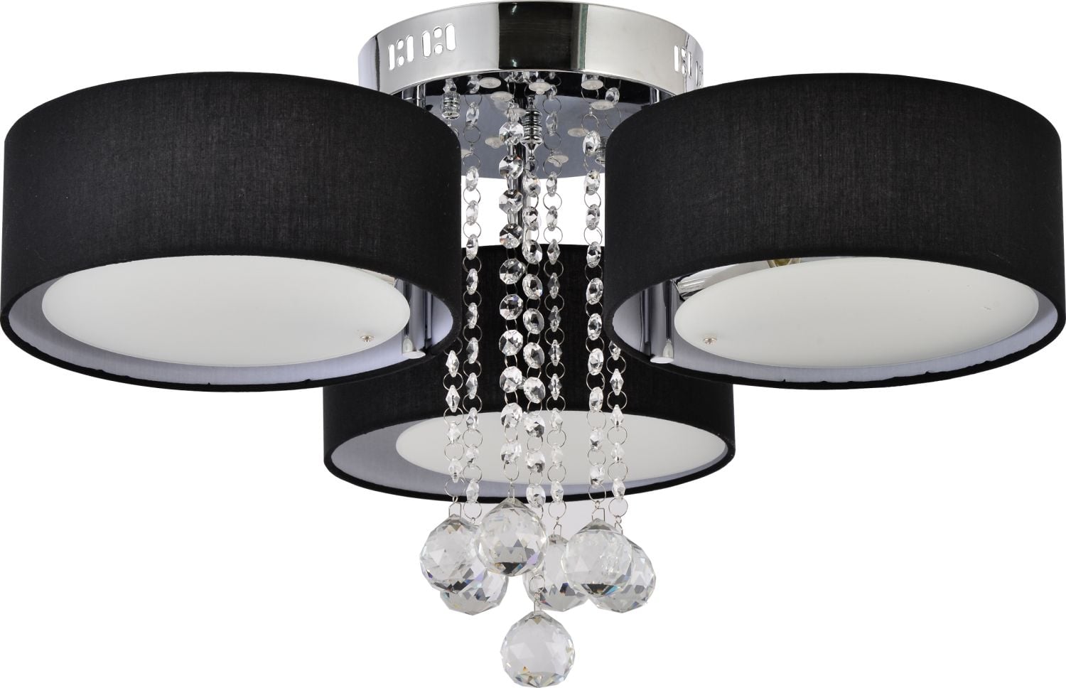 Light Prestige Gambela stropní světlo 3x40 W černá-chrom LP-991/3CBK