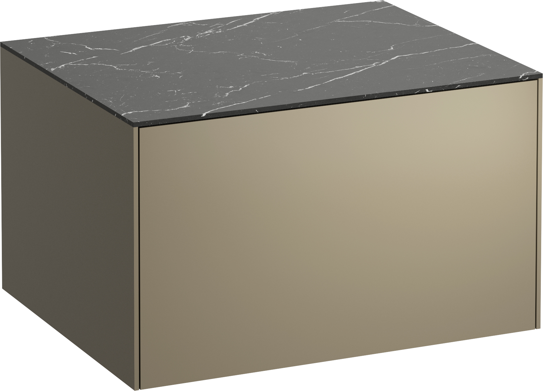 Laufen Sonar skříňka s deskou 57.7x45.5x34 cm pod umyvadlo závěsná černá H4054000341421
