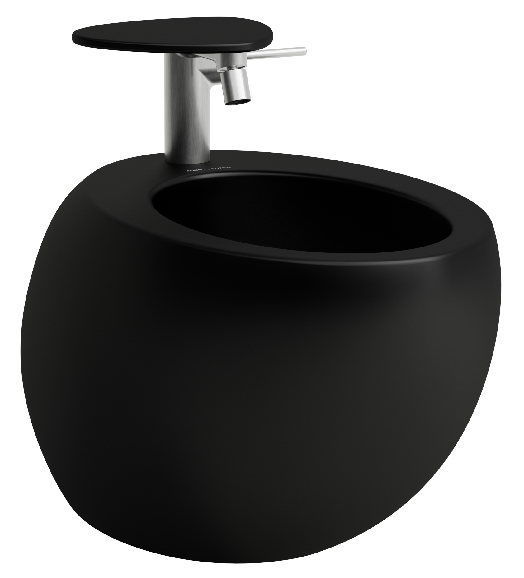 Laufen Il Bagno Alessi bidet závěsný černá H8309717163041