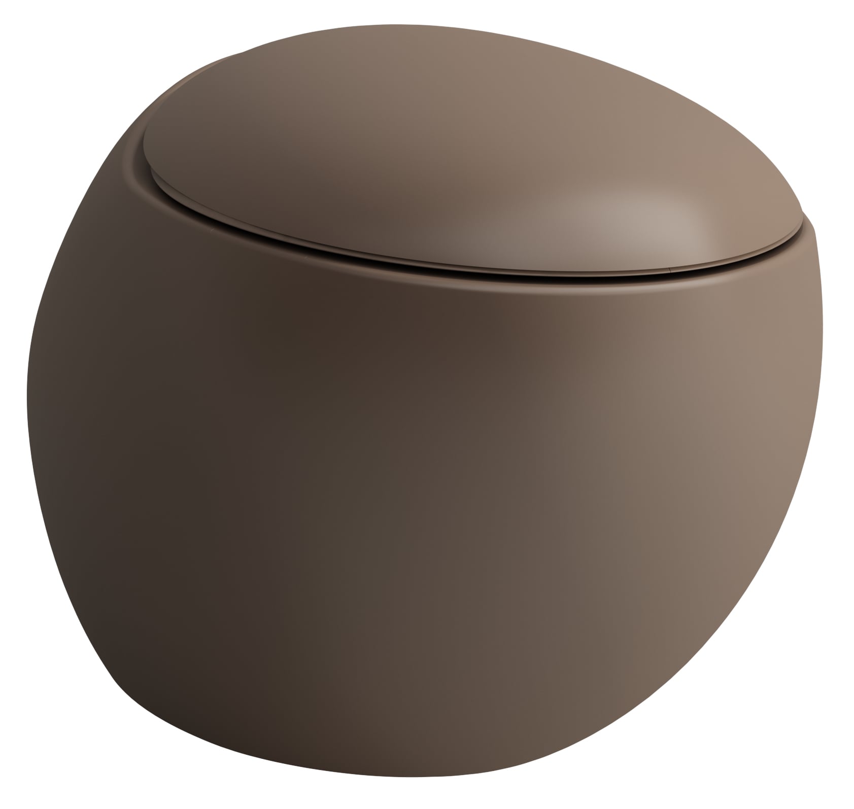 Laufen Il Bagno Alessi záchodová mísa závěsná bez splachovacího kruhu hnědá mat H8209711880001