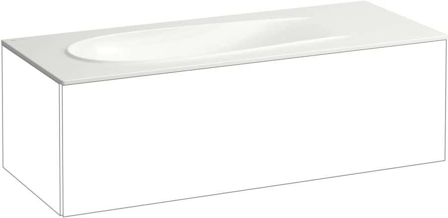 Laufen Il Bagno Alessi umyvadlo 120x50 cm obdélníkový nábytkový bílá H8179794001041