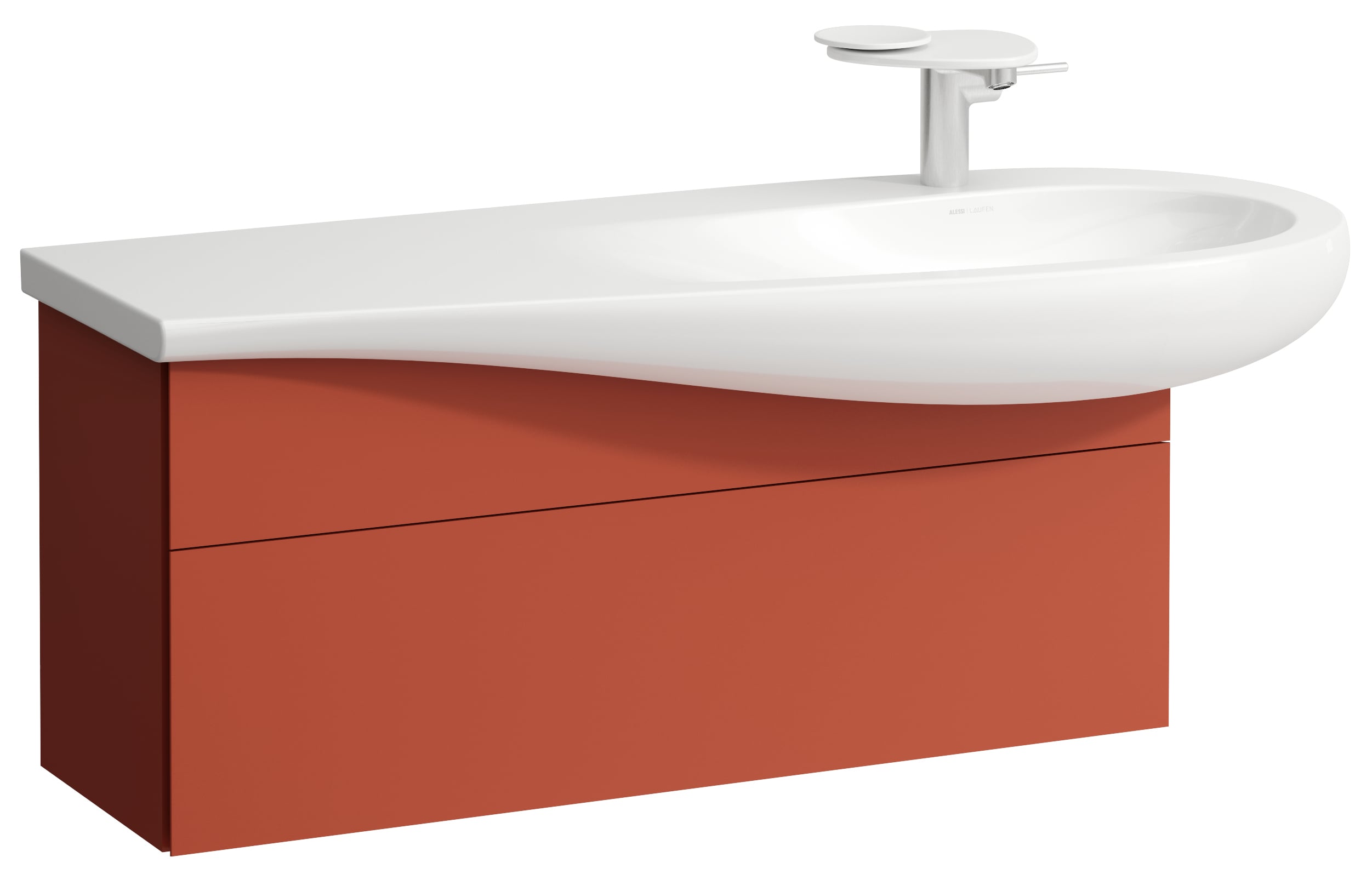 Laufen Il Bagno Alessi skříňka 99.5x32x34 cm pod umyvadlo závěsná H4304310972691