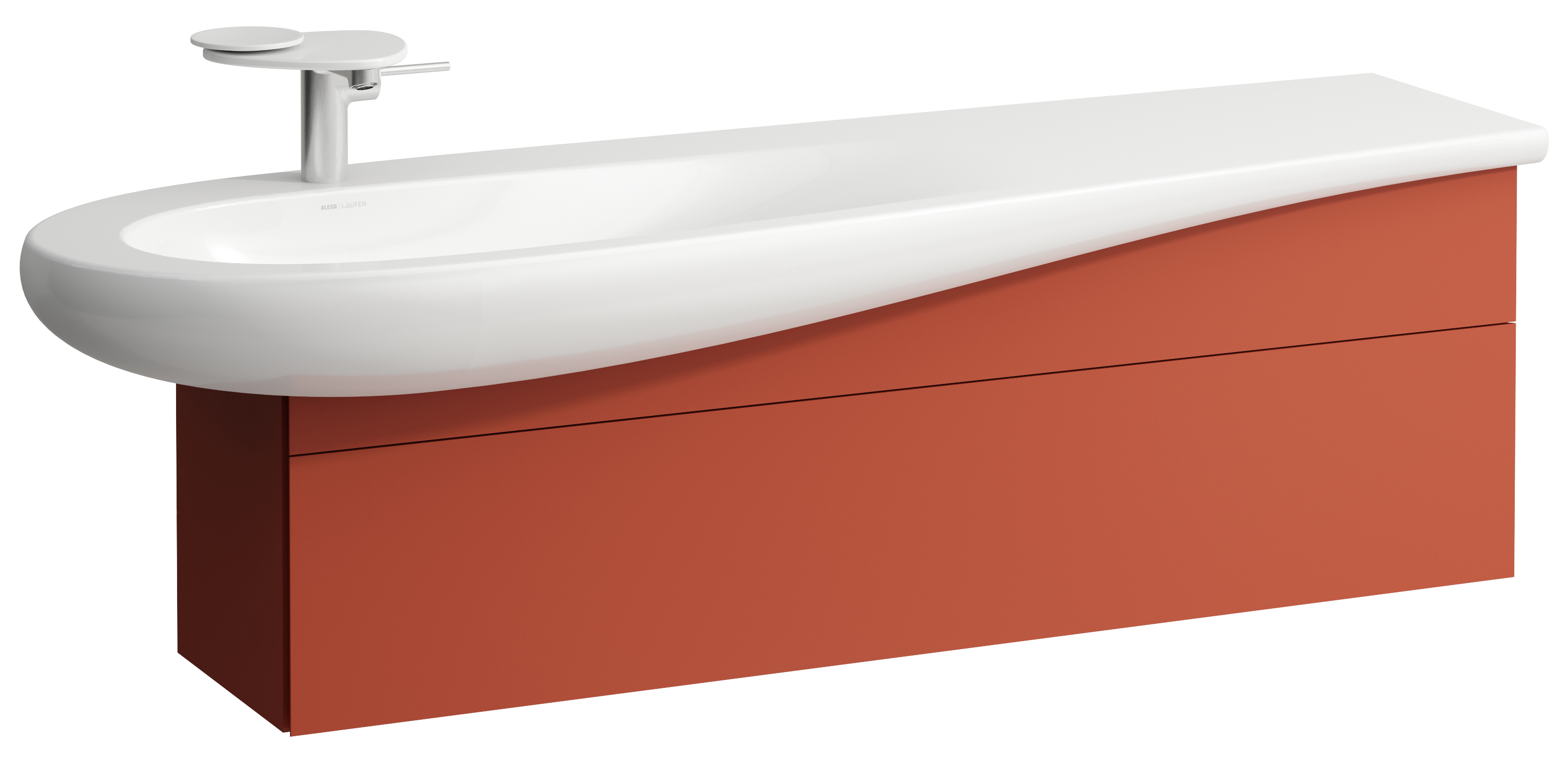 Laufen Il Bagno Alessi skříňka 135x32x34 cm pod umyvadlo závěsná H4304510972691
