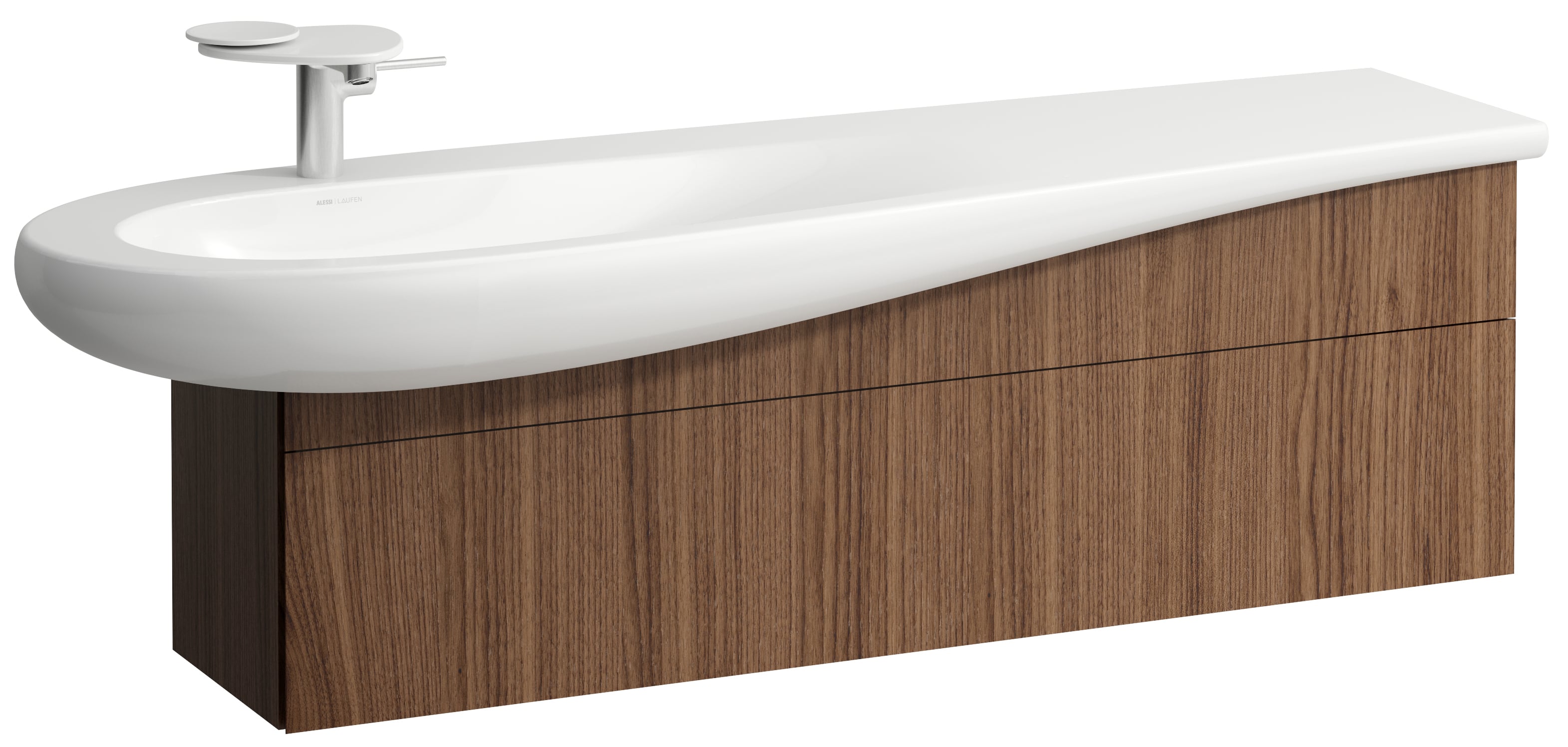 Laufen Il Bagno Alessi skříňka 135x32x34 cm pod umyvadlo závěsná H4304510976301