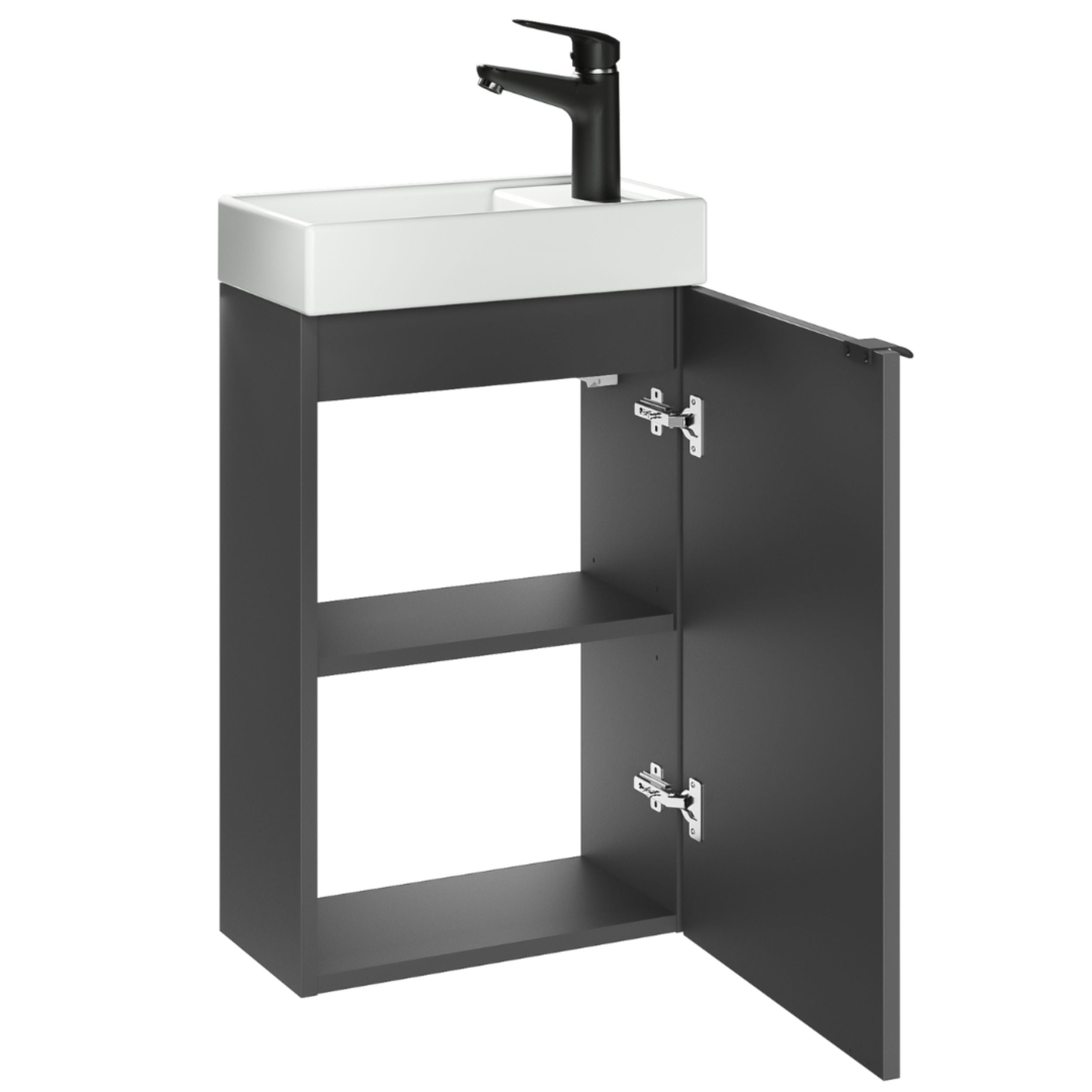 Strama Gizo umyvadla se skříňkou 40 cm antracitová 20.100.24