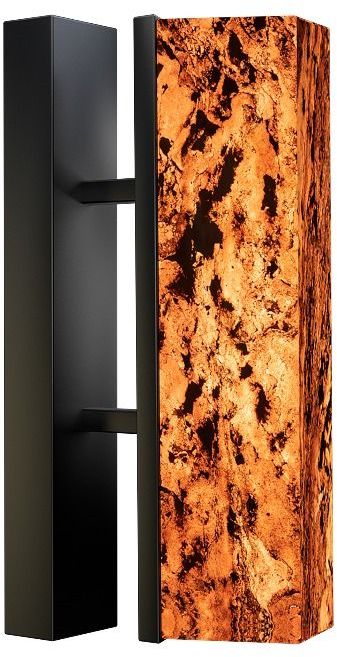 Abigali Marble Stone nástěnné svítidlo 1x6 W černá-hnědá MWLS-6616-606R