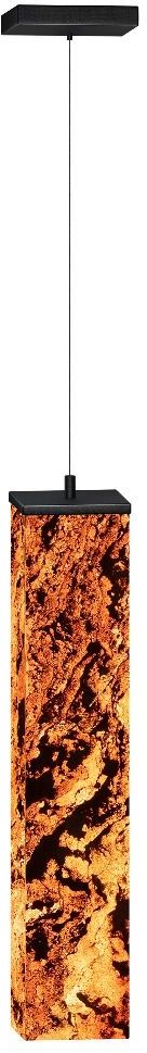 Abigali Marble Stone závěsné svítidlo 1x25 W černá-hnědá MPLS-6614-606R