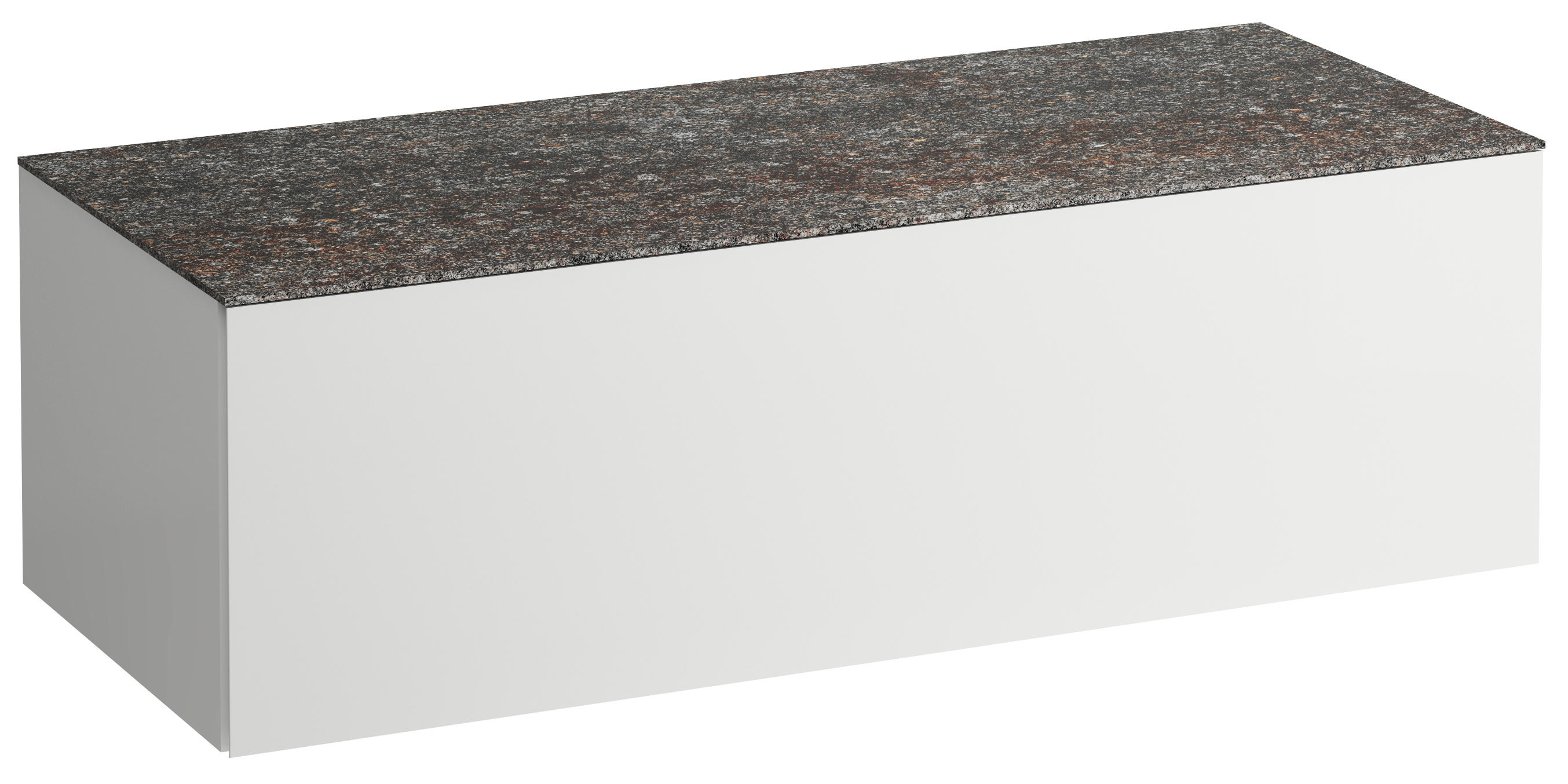Laufen Il Bagno Alessi skříňka s deskou 120x50x37 cm pod umyvadlo závěsná bílá H4323000972601