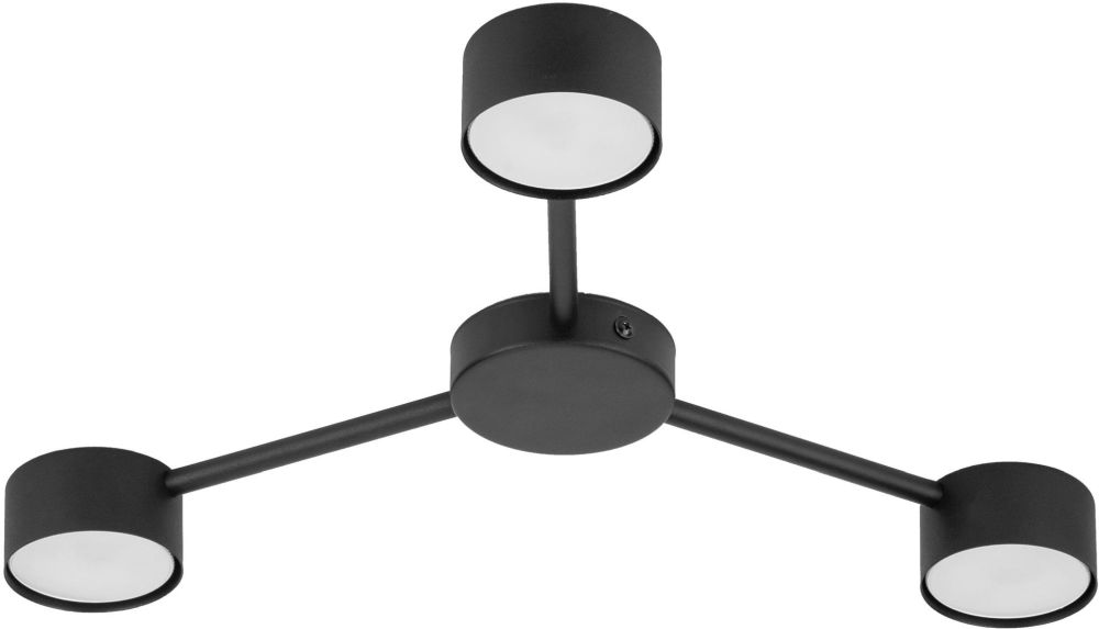 TK Lighting Avia Black stropní světlo 3x10 W černá 4689