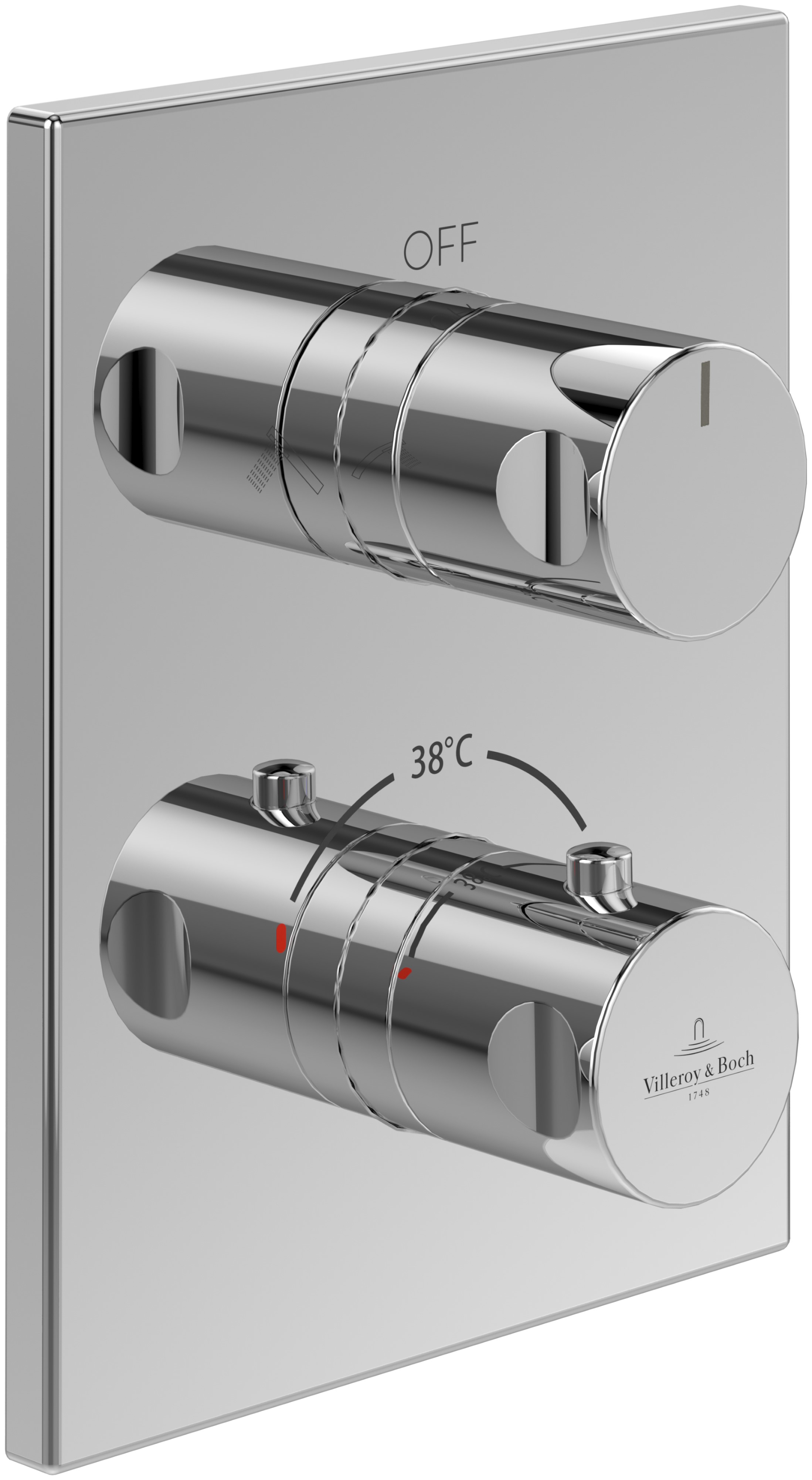 Villeroy & Boch Universal Taps & Fittings vanová baterie pod omítku s termostatem chrom TVD00065300061