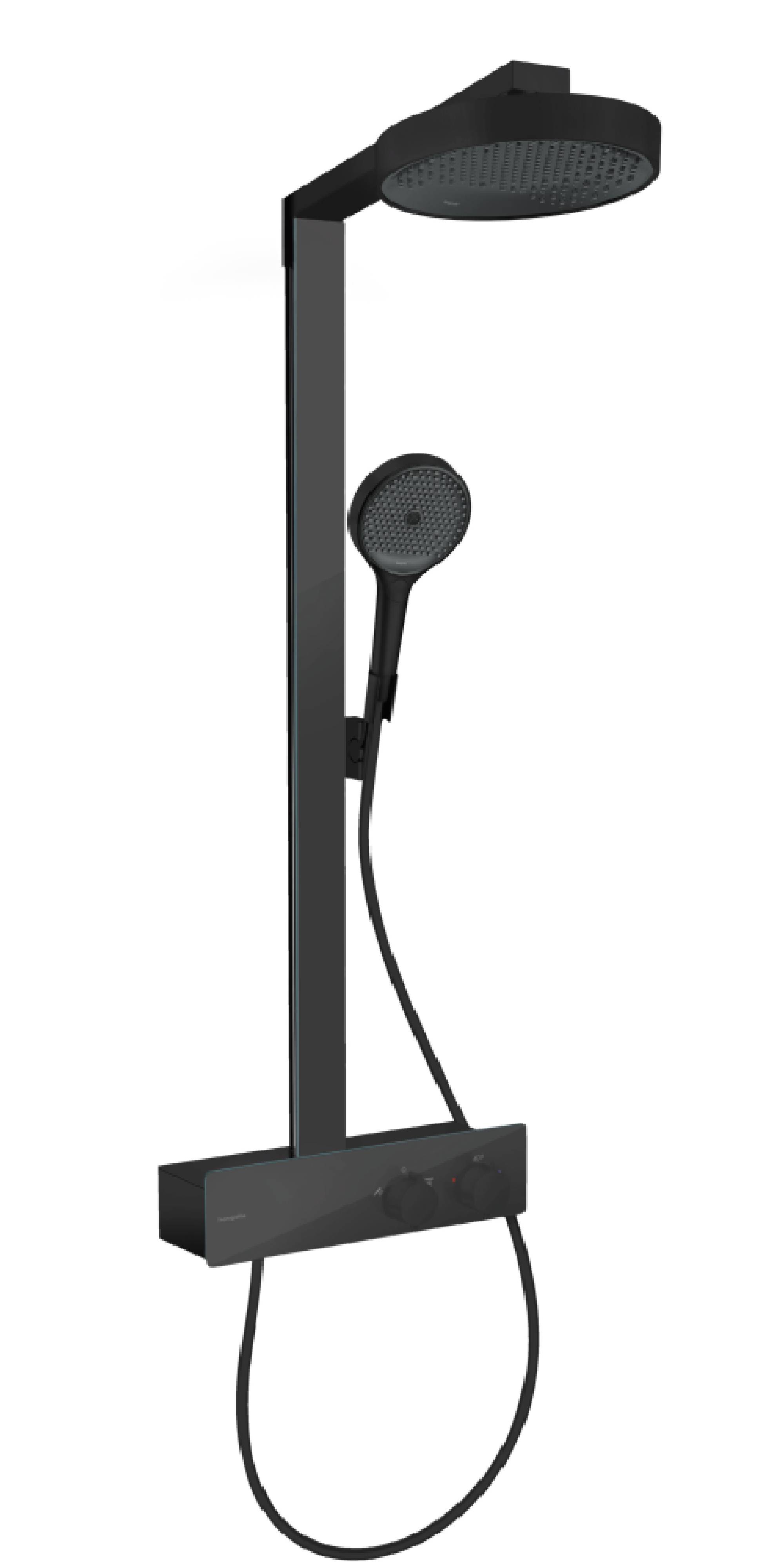 Hansgrohe Rainfinity sprchová sada na stěnu s termostatem černá 28742670