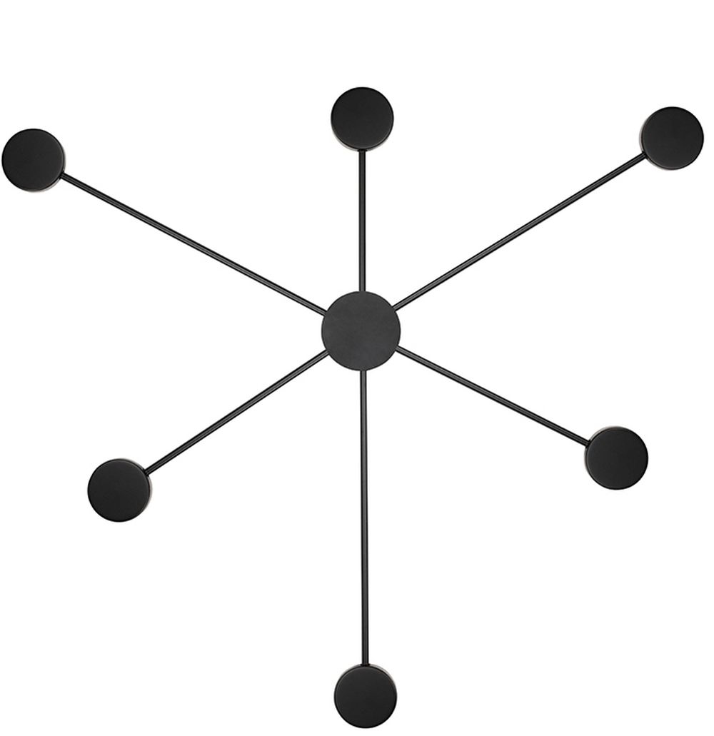 Moosee Shadow nástěnné svítidlo 6x26 W černá MSE010100247