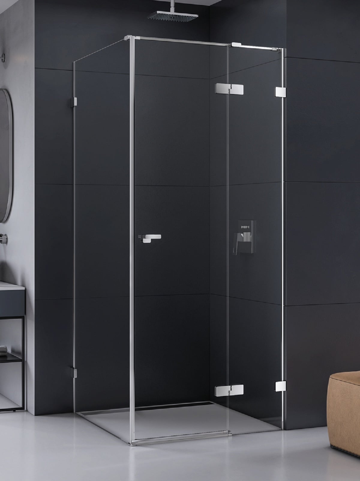 New Trendy Eventa sprchový kout 110x110 cm čtvercový chrom lesk/průhledné sklo EXK-4520