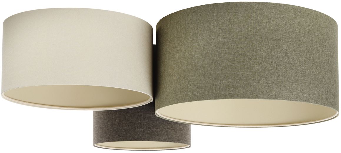 BPS Koncept Boho Ellegant stropní světlo 3x60 W zelená-hnědá 080-077
