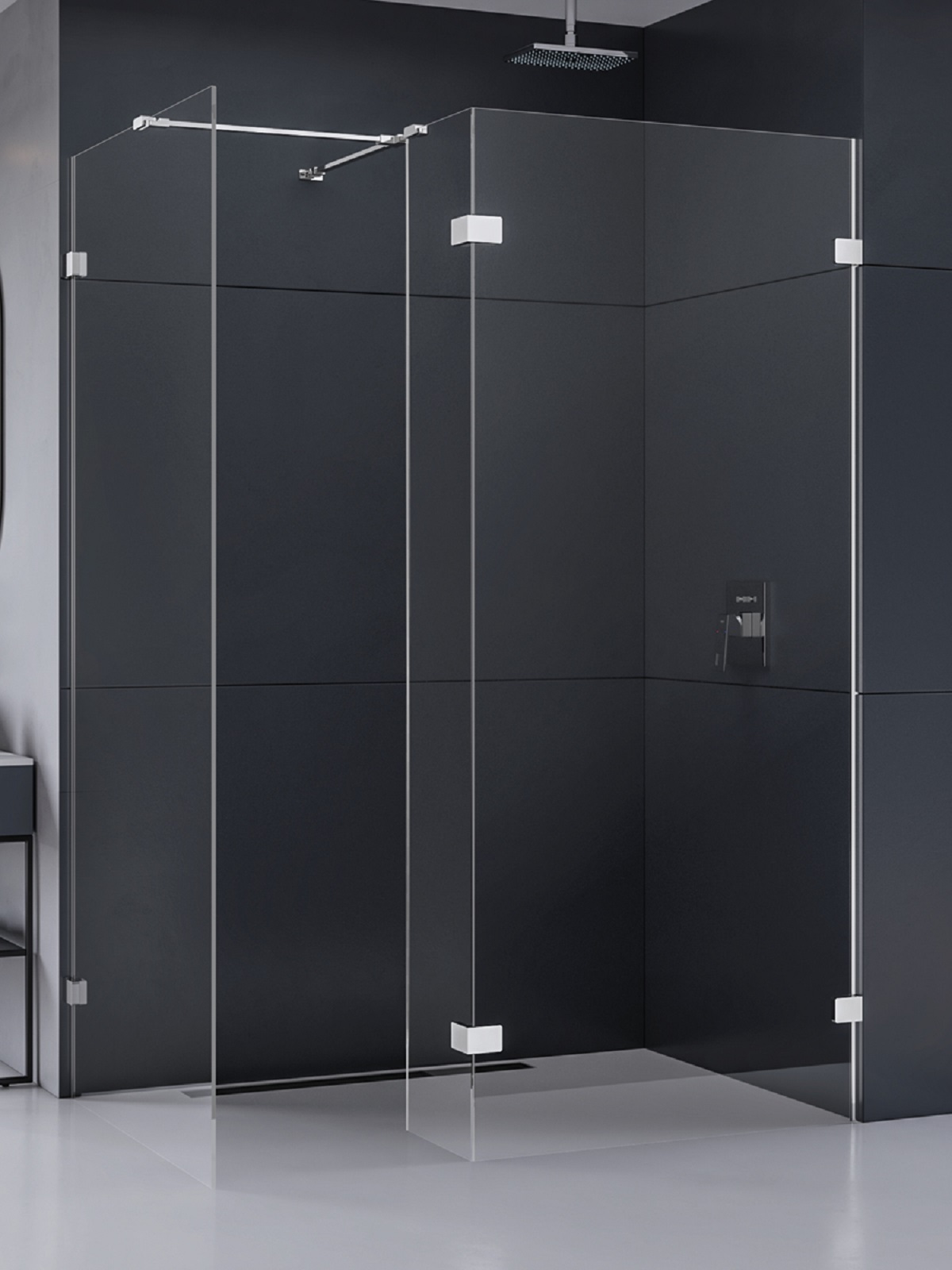 New Trendy Eventa sprchová zástěna walk-in 90 cm chrom lesk/průhledné sklo EXK-4644