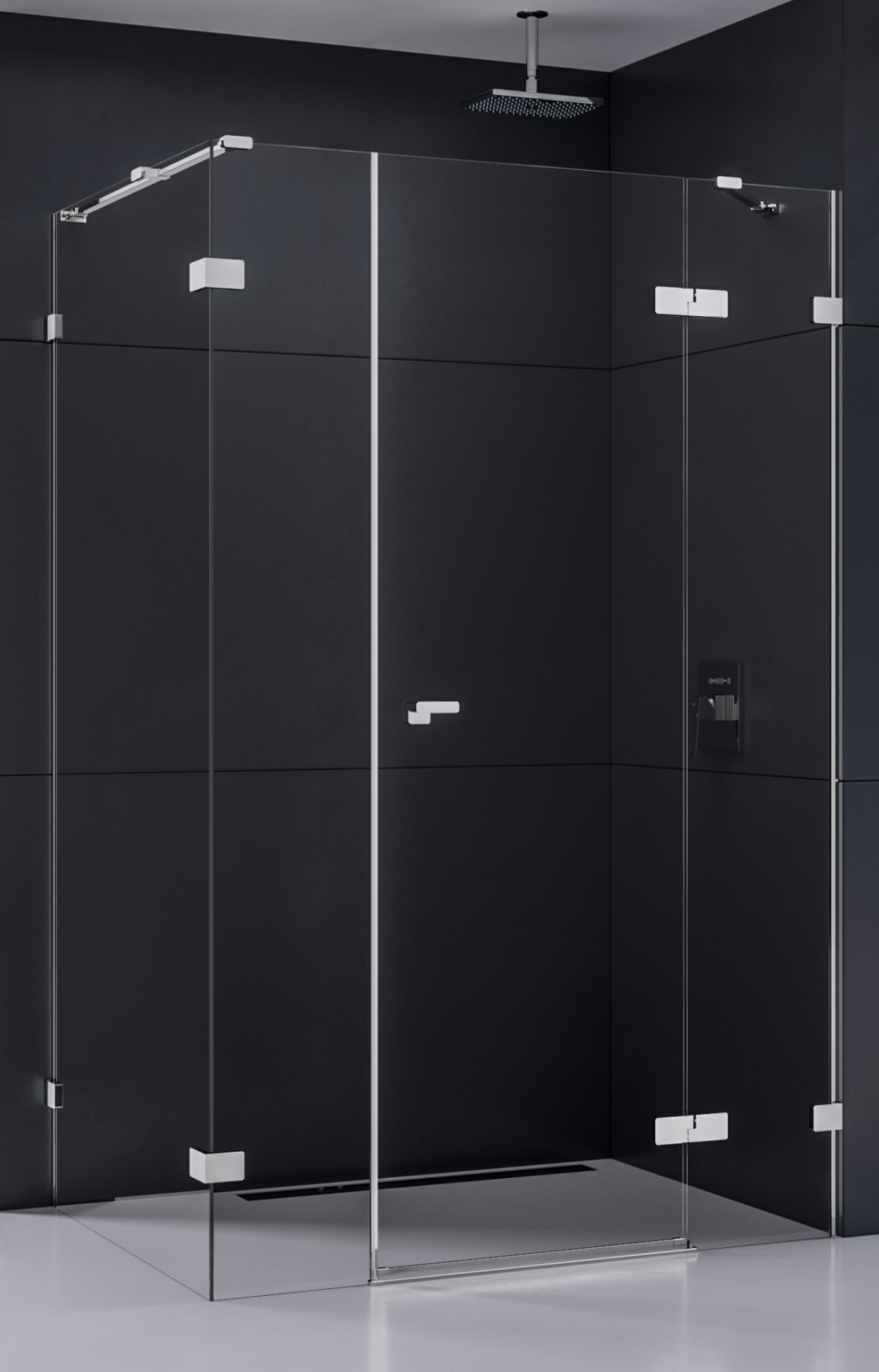 New Trendy Eventa sprchový kout 150x100 cm obdélníkový chrom lesk/průhledné sklo EXK-4570